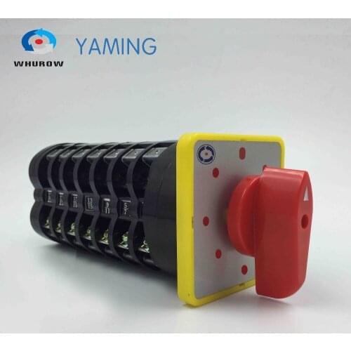 0-7 position 7 phases 16A changeover rotary main cam rotary switch control motor silver contact Manufacuturer direct LW5-16/7