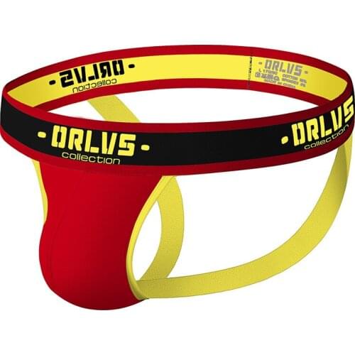 4pcs/lot Men Thong Underwear Sexy Jockstrap Comfy Cotton Penis Sheath Push Up Jock Strap Gay Male Lingerie Thongs And G Strings