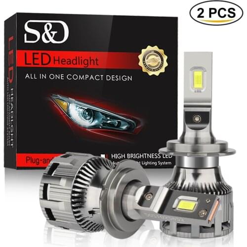 2Pcs 10000LM CSP H1 H4 H7 Led Car Lamps H8 H11 Headlight Bulbs 9012 (HIR2) HB3 9005 HB4 9006 Car Lights Auto Turbo 6000K 12V
