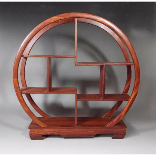 29.2 cm * / Solid Rosewood Display Shelf For Netsuke, Snuff Bottle, Figurine
