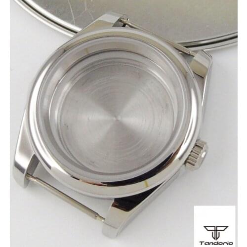36MM Watch Parts Sapphire Glass transparent Watch Case with jubilee Fit NH35 NH36 Movement