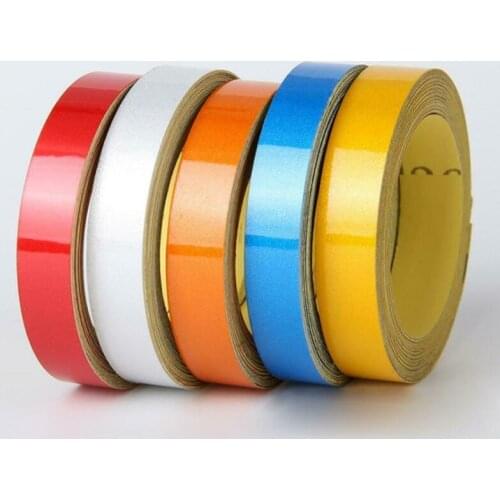 Car-styling Night Magic Reflective Tape 1cm*5m Automotive Body Motorcycle Decoration Car Sticker 7 Color Reflective Warning Tap