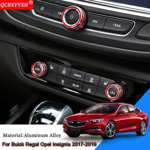 Car Central Control Air Conditional Control Switch Knob Case Ring For Buick Regal Opel Insignia 2017-2019 Holden Commodore 18-19