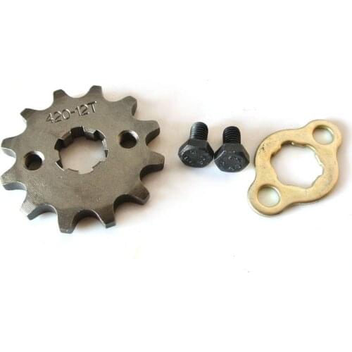 420 Chain 12 Tooth Sprocket 17mm Fits 125cc 140cc 150cc 160cc ATV Dirt Bike