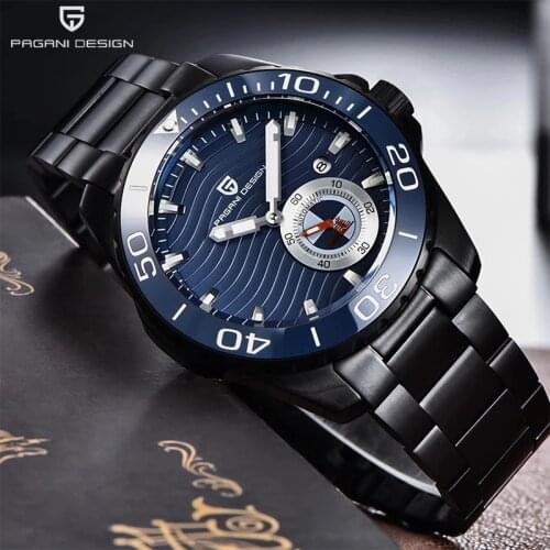 Pagani Design 2021 New Simple Fashion Top Men' Mechanical Watch Stainless Steel Waterproof Luminous Automatic Watch Montre Homme