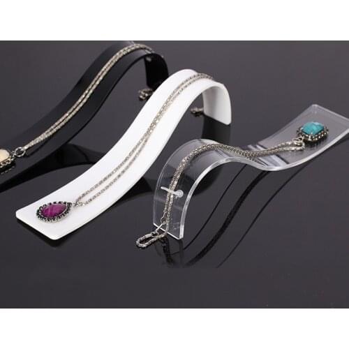 Jewellery holder necklace organizer stand watch case jewellry exhibitor bracelet display acrylic riser counter accessories