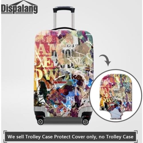 Dispalang Poster Elastic Luggage Protective Cover For 18-30 inch Trolley Case Suitcase Protect Dust Cover Travel Accessories