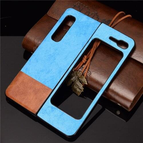 For Samsung Galaxy W20 5G/Fold 4G/Fold 5G Phone Fashion Color Matching Denim Phone Case Simple Protective Back Cover Shell