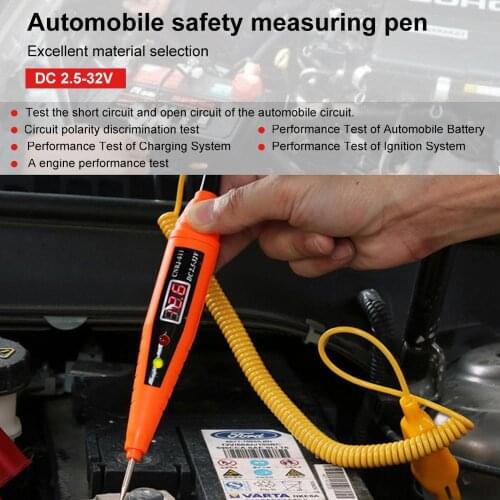 Electrical Pencil 25-32V Voltage Test Pen Power Probe Diagnostic Tool Detector LED Screen Car Digital Circuit Tester