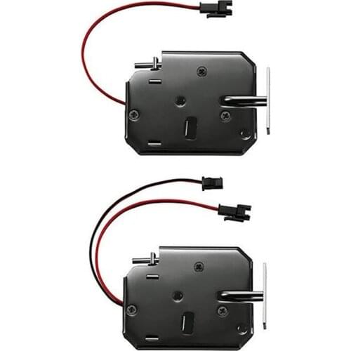 2PCS Electric Lock Mini Small Solenoid Electric Lock Latch Control Cabinet Drawer DIY Project Electric Lock Smart Door Lock