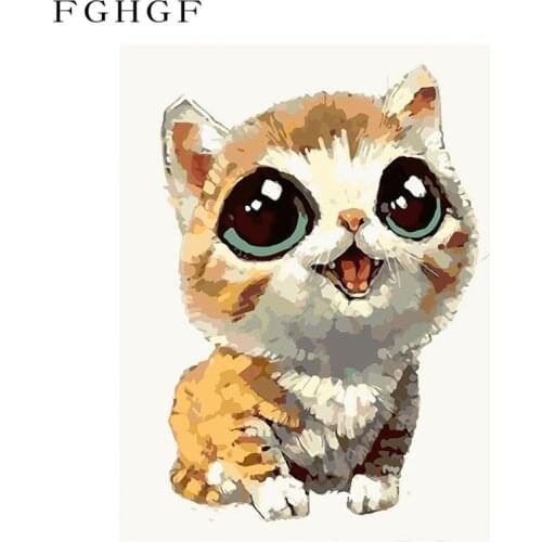Картины котов по номерам FGHGF China At AliExpress
