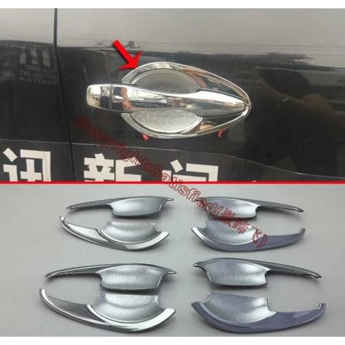 ABS Chrome Door Handle Bowl Cover Cup Trim Molding Garnish For Nissan Altima 2016 2017