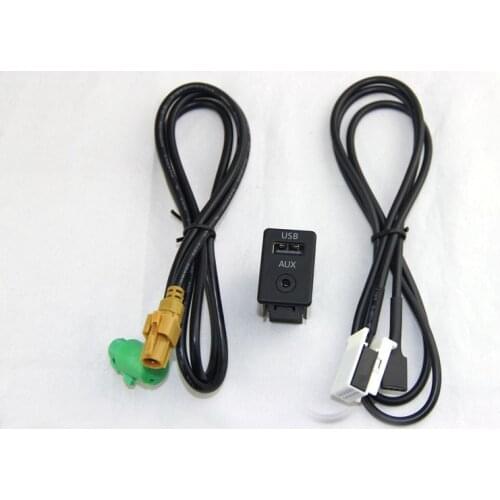 USB AUX Switch Cable RCD510 RNS510 USB Version Fit For Passat B6 B7 CC For Golf Mk6 3CD 035 249 A