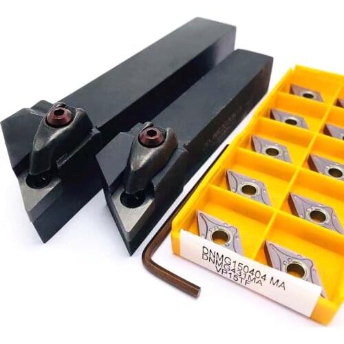 10PCS DNMG150404 carbide insert is used to install DDJNR2020K15 DDJNR2525M15 lathe tool holder 20mm 25mm DDJNR turning tool