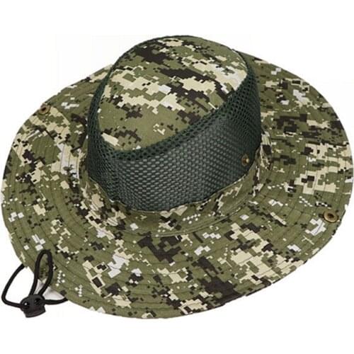 Outdoor Fishing mesh hat Pesca Sunshade Fishing Cap Polyester Camouflage Changable Breathable Mesh hat