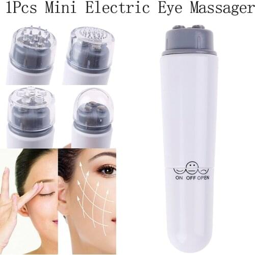 Mini Electric Eye Massager Vibration Function 4 In 1 Anti-aging Remove Eye Wrinkles Pouch Eye Care Beauty Machine Summer