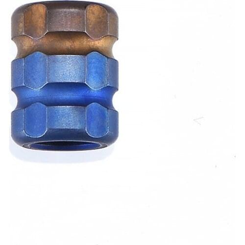 New C Blue and Gold EDC Titanium Alloy Umbrella Pendant Rope Knife Paracord Beads Outdoor Camping Gadget Knife Beads