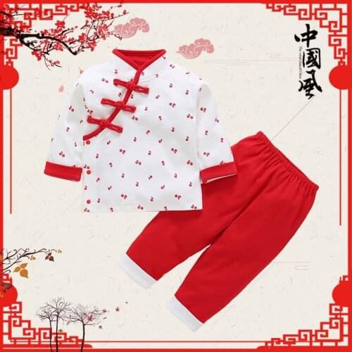 Newborn Baby Girls Boys Clothes 100% Cotton Long Sleeves Baby coat and pants Cartoon Printed Babys Sets