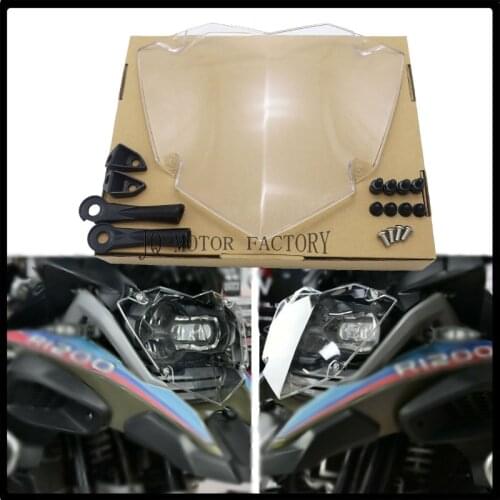 For BMW R1200GS R 1200 GS LC Adventure 2013-2017 Transparent Motorcycle Headlight Guard Headlight Protector Cover