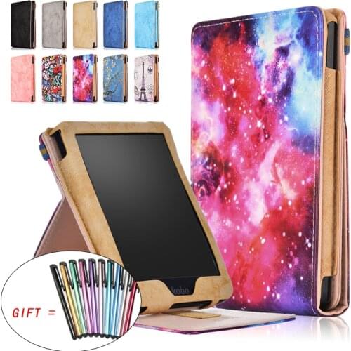Ultra Slim Shockproof Cover For Funda KOBO Clara Clear HD 6 "(2018) Auto Sleep Wake up Smart Leather For Kobo Clara HD Case+pen