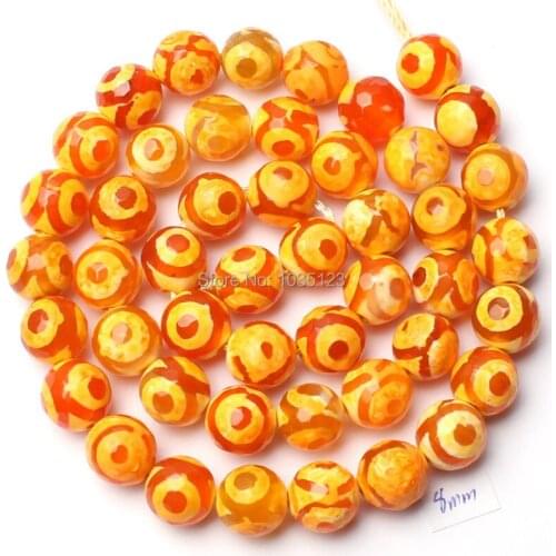 High Quality 8mm Pretty Natural Multicolor Agates Onyx Faceted Round Shape DIY Gems Loose Beads 15" Jewellery Making w1833