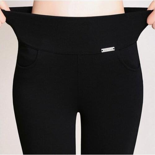 Women Pants 2020 Fashion Plus Size S-5XL Elastic High Waist Pencil Pants leggings