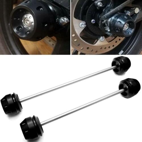 1 Set Motorcycle Front Rear Wheel Fork Protector Anti-drop Slip Ball Shock Wheel Fork Axle Sliders Kits for BMW G310R G310GS