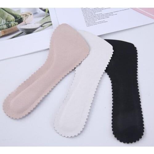 1 Pair Anti-Slip Leather Half Pad Feet High Heel Insoles Sweat-absorbent Seven-point Pad Cushion Massage Inserts Foot Care Tool