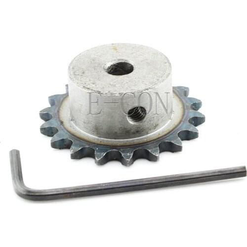 1pcs 12mm Bore 18 Teeth 18T Metal Pilot Motor Gear Roller Chain Drive Sprocket