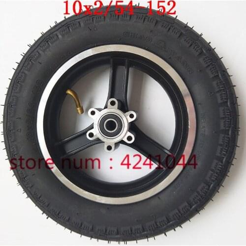 10x2 54-152 tire tyre inner tube&10inch rims hub set fits mountain buggy electric scooter balancing car 10 X 2Disc brake wheels