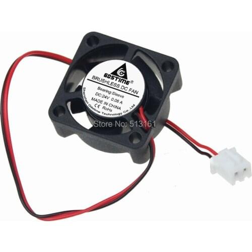 20 pcs lot Gdstime Mini DC 24V Brushless Cooling Fan 25mm 25x25x10mm XH2.54-2Pin Cooler Heatsink 2510