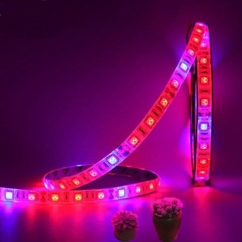 5M LED Phyto Lamps Full Spectrum LED Strip Light 300 LEDs 5050 Chip LED Grow Lights Lamp For Greenhouse Hydroponic plants growth