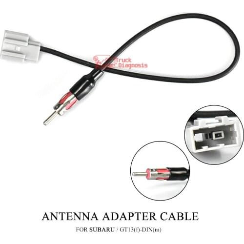 Car DVD Radio stereo ISO cable Antenna Aerial Adapter For Subaru 2005-2011 (select) GT13(m) DIN(f) Adaptor Connector