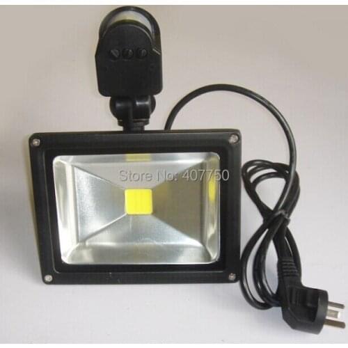 Free shipping to west europe human body induction COB 30W led flood light Ip65 10pcs/lot used for hospitals and unversities