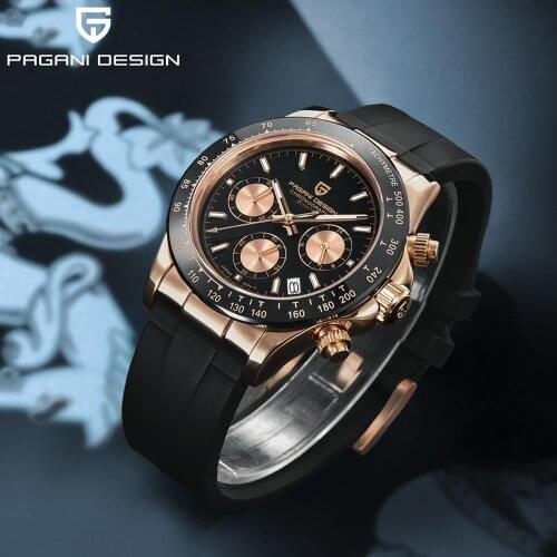PAGANI DESIGN 2020 Fashion brand men wristwatches qrartz luxury men chronograph business sports waterproof men gold watch new