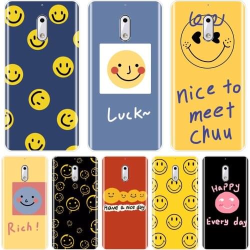 Back Cover For Nokia 1 Plus 2 3 5 6 8 9 Yellow Smile Silicone Phone Case For Nokia6 Nokia5 Nokia3 Nokia2 Nokia X6 X71 7 Plus