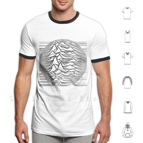 Unknown Pleasures Spherical T Shirt DIY Cotton Big Size S-6xl Unknown Pleasures Music Disk Album Cover Album Waves