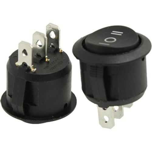 GTBL 2 x AC 6A/250V 10A/125V 3 Pin SPDT ON/OFF/ON 3 Position Round Boat Rocker Switch