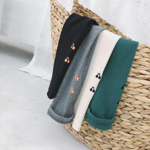 Girls Leggings 2020 Autumn Korean New Baby Clothes Kids Girls Solid Leggings Toddler Trousers Girls Casual Pants 2-7 Years