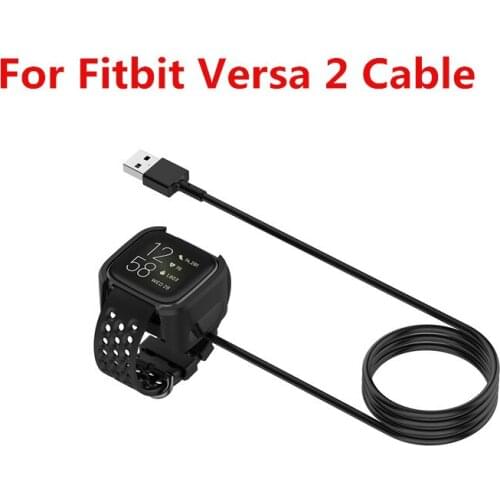 1m USB Magnetic Charger For Fitbit Versa 2 3 Lite Sense Cord Replacement Charging Cable Adapter SmartBracelet Watch Charger