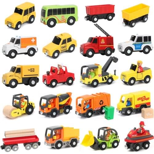 Magnetic train, car accessories, truck accessories, toys for children, compatible with BIRO track childrens educational toys w3