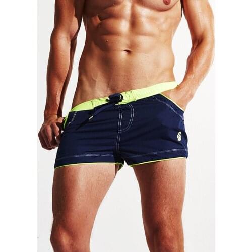 2019 New Men Beach Shorts Surfing Short Swimming Trunks Sport Swimsuit Breathable Swimwear Quick Dry Summer Beach Pants