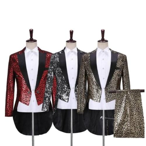 Blazer men formal dress latest coat pant designs marriage Leopard print tuxedo suit men costume trouser wedding suits for mens