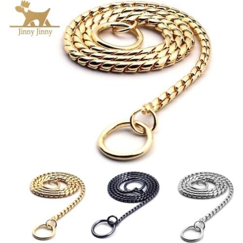 Dog Training Chain - Heavy Chain Dog Titan Training Choke Collars - Adjustable Stainless Steel Chain Dog Collars Cove