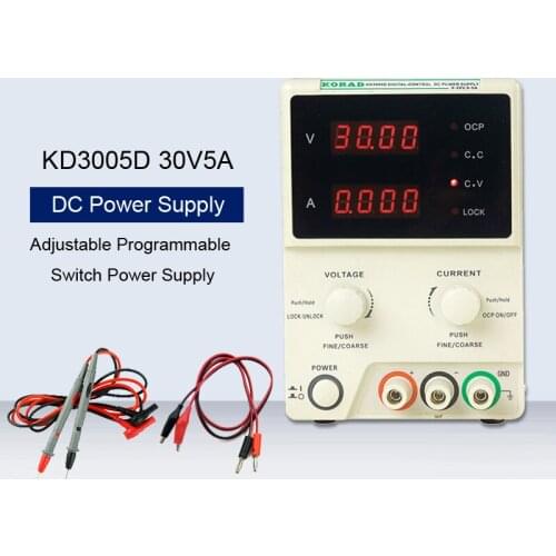 KD3005D 30V5A Adjustable High Accuracy Programmable Switch Power Supply Precision Laboratory Digital Linear DC Power Supply