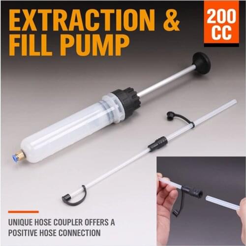 200cc Oil Fluid Extractor & Filling Syringe Bottle Transfer Hand Pump Automotive Fluid Extraction Car Fuel Pump Car Styling