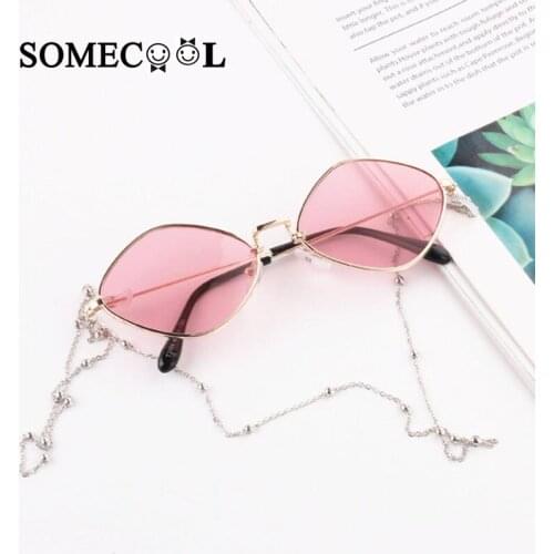 SomeCool Small Frame Lovely kids sunglasses Reflective lens Baby boys&girls Sun glasses With Chain 3-8 years Children