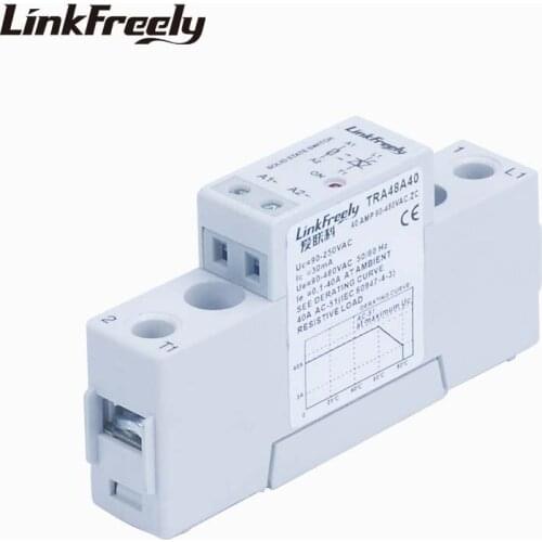 TRA48A40 40A Automation SSR Solid State Relay AC AC 90-250VAC Input Output 90-480VAC Voltage Control Power Relays Board Module