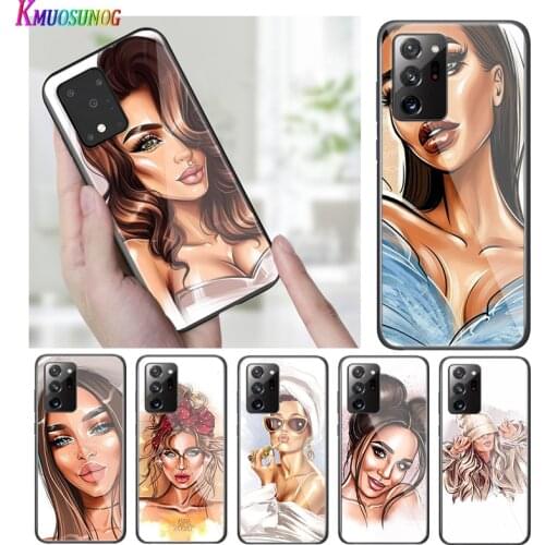 Bright Black Cover Fashion City Girl for Samsung S20 Ultra Plus A91 A81 A71 A51 A41 A31 A21 A21S A11 5G Phone Case