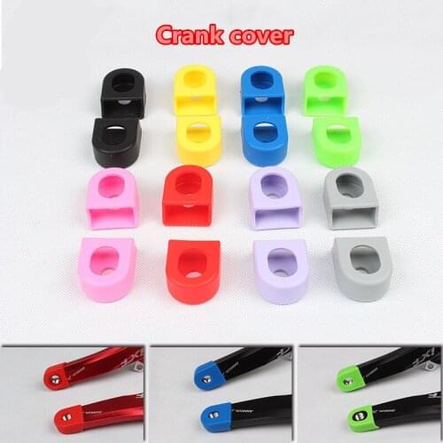 1 pair of mountain bike road bike crank cover protective cover anti-collision anti-wear bicycle parts protective cover 15g
